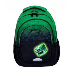   3-Kammer Schulrucksack Astrabag Pixel Hero - robust und ergonomisch