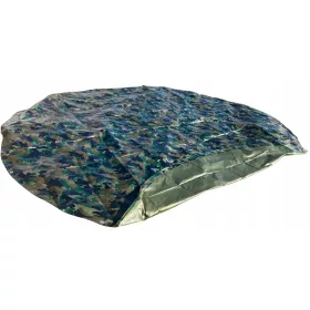   Runde Abdeckplane 6x6m im Tarnmuster 100g/m² für vielseitigen Einsatz