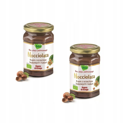 2x Bio-Nusscreme glutenfrei mit Kakao und Haselnüssen 250g RIGONI DI ASIAGO