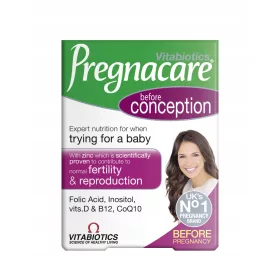   Vitabiotics Pregnacare Vor der Konzeption - Nahrungsergänzungsmittel mit Vitaminen, 30 Tabletten