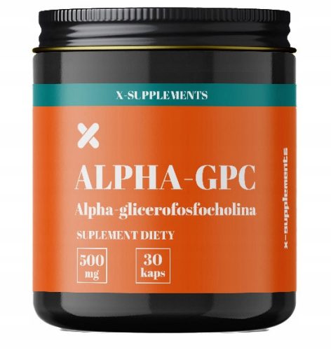 Alpha-GPC 500mg - Unterstützt Gedächtnis und kognitive Funktionen | 30 vegetarische Kapseln | X-Supplements