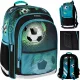 Schulrucksack STARPAK Kameleon mit Fußball-Design und hoher Sichtbarkeit