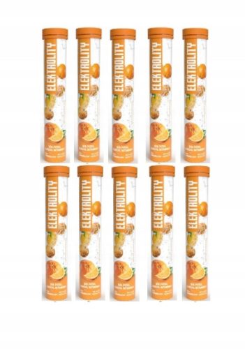 Activlab Pharma® Elektrolyt Brausetabletten mit Orangengeschmack – 10 Packungen
