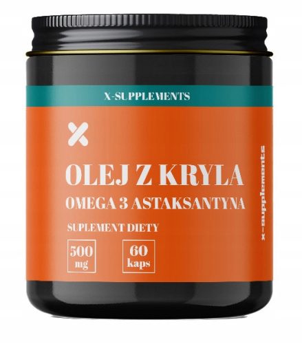 Antarktis Krillöl 500mg 60 Kapseln – Omega 3, Astaxanthin, EPA, DHA | X-Supplements