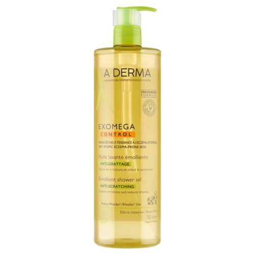 A-DERMA Exomega Control Emollierendes Reinigungsöl für atopische Haut, 750ml