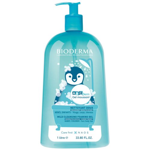 BIODERMA ABCDerm Gel Moussant - Sanftes Waschgel für Kinder und Babys, 1000 ml