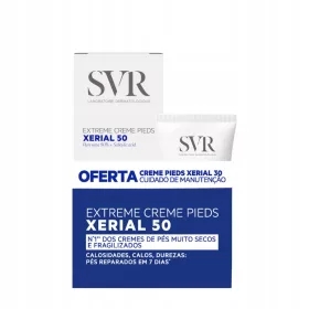   SVR Xerial Fußpflegeset: Tägliche und intensive Creme für trockene Haut, 2 × 50 ml
