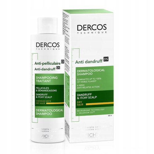 Vichy Dercos Anti-Dandruff szampon przeciwłupieżowy do włosów suchych...