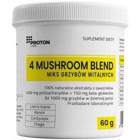   4 MUSHROOM BLEND von Proton Labs – Vitalpilze für Gesundheit und Wohlbefinden, 60g Pulver