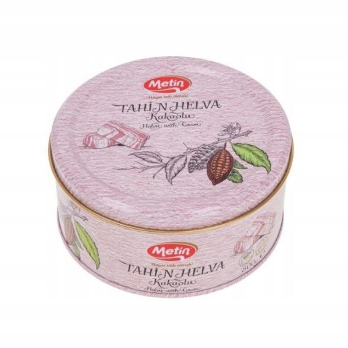Metin Tahin Helva Kakao – Türkische Halva in eleganter Metalldose, 800g