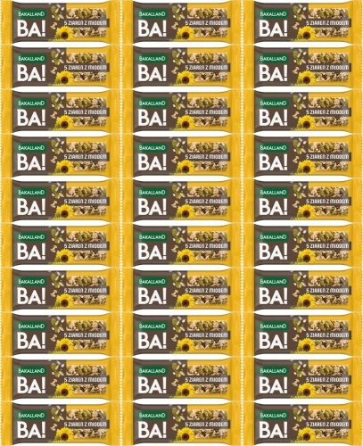 Bakalland BA! Müsliriegel mit 5 Körnern und Honig, 40g - Gesunder Snack