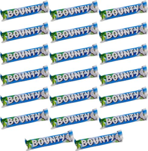 20x Bounty Riegel, Kokosnuss in Milchschokolade, 57g