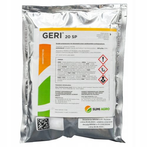 Insektenbekämpfungsmittel Geri 20 SP 200g - Effektiv gegen Blattläuse und Kartoffelkäfer