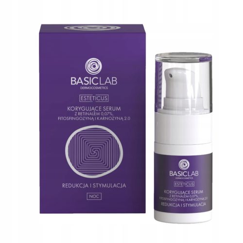 BasicLab Korrekturserum mit 0,07% Retinal: Anti-Aging und Anti-Akne