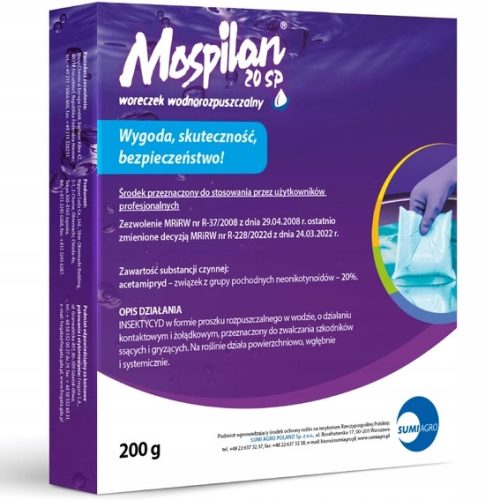 Mospilan 20 SP – Effektives Insektizid gegen Schädlinge, 200g