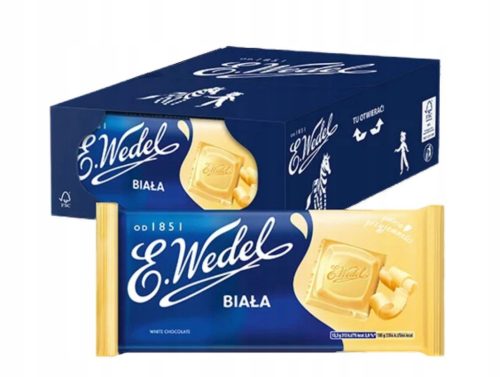 Wedel Weiße Schokolade 80g, 22 Stück - Einzigartige süße Verführung