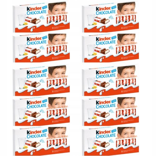 Ferrero Kinder Schokoriegel 100g - Set mit 10 Packungen