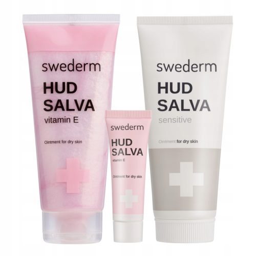 Swederm Hudsalva Set mit Vitamin E und Sensitive Salbe für trockene Haut