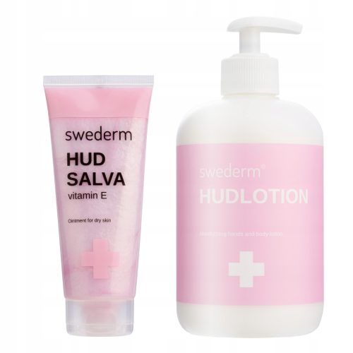 Swederm Pflegeset: Hudsalva Vitamin E Salbe und Hudlotion Hand- und Körperbalsam