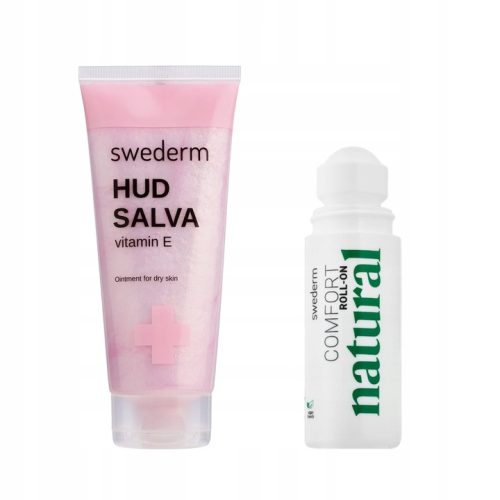 Swederm Pflegeset: Hudsalva Vitamin E Salbe + Comfort Roll-On