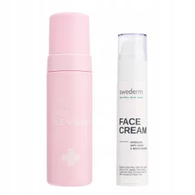   Swederm Gesichtspflege-Set: Face Cleanser + Anti-Aging Face Cream