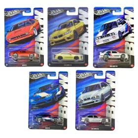   Hot Wheels Silver Series BMW JBY55-59 5-Auto-Set – BMW M1, M2, M3, M4 und M5 Sammlerkollektion