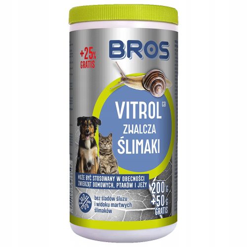 Effektives Schneckenbekämpfungsmittel Vitrol Bros, 3 x 250 g Granulat