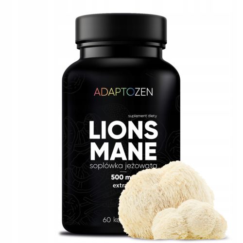 ADAPTOZEN Lion’s Mane – Natürliches Nahrungsergänzungsmittel für Gehirn, Konzentration und Gedächtnis