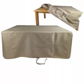   Robuster Schutzhülle für Gartenmöbel Set: Tisch und Stühle aus DURALON, 240x200x80 cm, Beige