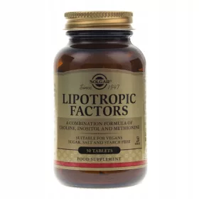   Solgar Lipotropic Factors - Nahrungsergänzungsmittel mit Cholin, Inositol und L-Methionin, 50 Tabletten