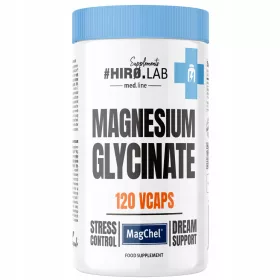   HIRO.LAB Magnesium Glycinat mit Vitamin B6 – 120 vegetarische Kapseln für Nervensystem und Energiestoffwechsel