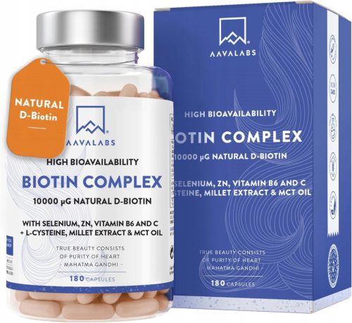 Biotin-Komplex 10000µg mit Zink, Selen und Kupfer – Unterstützung für Haare, Haut und Nägel