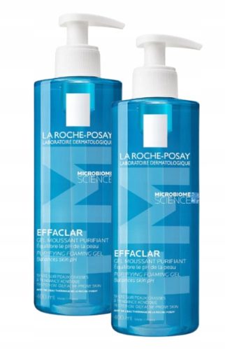 2 x La Roche-Posay Effaclar Reinigungsgel 400 ml für ölige Haut