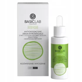   BasicLab Antioxidatives Ausgleichsserum mit 20% Vitamin C für strahlende Haut 30 ml