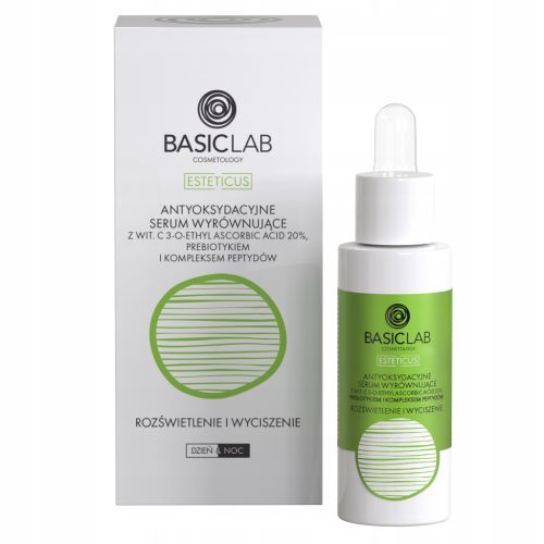 BasicLab Antioxidatives Ausgleichsserum mit 20% Vitamin C für strahlende Haut 30 ml