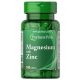 Magnesium + Zink 100 Tabletten von Puritan's Pride - Mineralstoffzusatz für Gesundheit und Wohlbefinden
