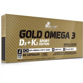   Gold Omega 3 D3 + K2 Sport Edition von Olimp – Nahrungsergänzung für Herz, Immunität und Knochen