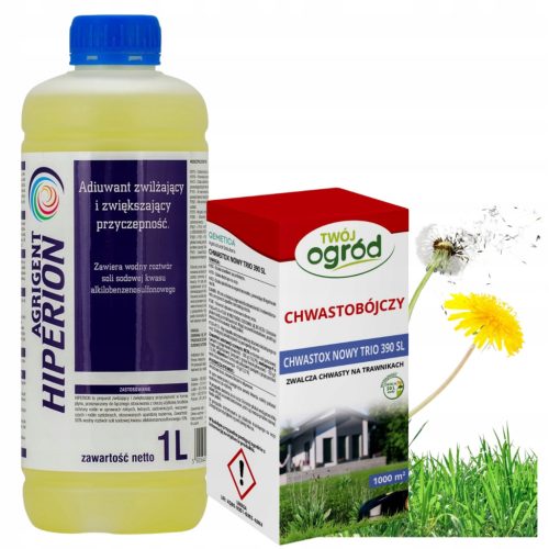 Chwastox Nowy Trio 390 SL 200 ml mit Hiperion 1 L - Schutz vor Unkräutern im Rasen