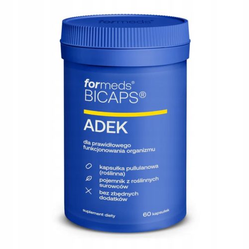 ForMeds BICAPS ADEK - Natürliche Vitamin-Kapseln mit A, D, E, K, 60 Stück