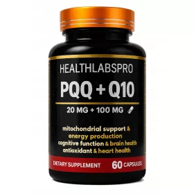   PQQ 20 mg + Coenzym Q10 100 mg – 60 Kapseln zur Unterstützung der Mitochondrienfunktion