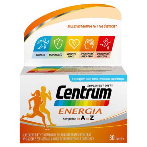 Centrum® Energia: Multivitamin mit Ginseng- und Ginkgo-Extrakt, 30 Tabletten