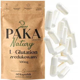  Reduziertes L-Glutathion 500mg - 60 Vegi-Kapseln für Detox & Reinigung von Paka Natury®