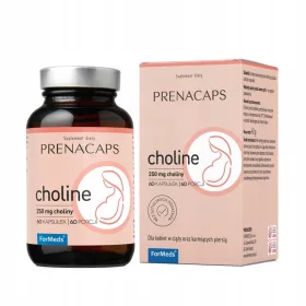   ForMeds PRENACAPS Cholin 250mg - Nahrungsergänzung für Schwangerschaft und Stillzeit, 60 Kapseln