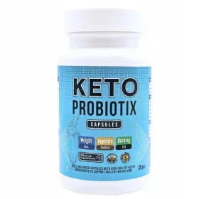   Keto Probiotix - Natürlicher Supplement für Gewichtsreduktion, 30 Kapseln