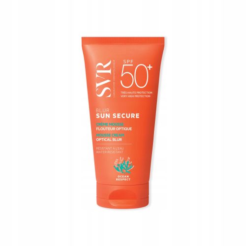 SVR Sun Secure Blur SPF 50+ Schutzcreme mit optischem Glättungseffekt, 50 ml