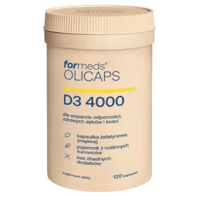   ForMeds OLICAPS D3 4000 - Unterstützung für Immunsystem, Knochen und Zähne, 120 Kapseln