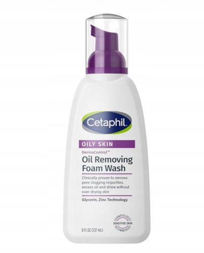 Cetaphil DermaControl Gesichtsreinigungsschaum mit Zink und Glycerin, 237 ml