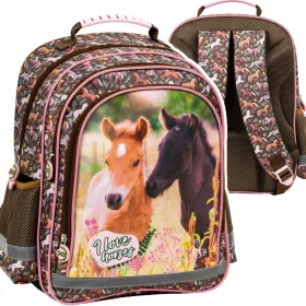   Schulrucksack "I LOVE HORSES" - Perfekt für kleine Pferdeliebhaberinnen 