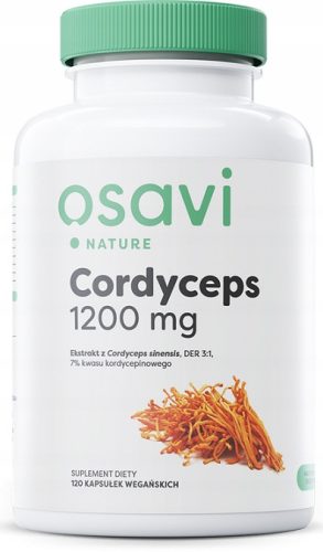 Cordyceps 1200 mg - Vegane Kapseln mit Hochkonzentriertem Extrakt, 120 Stück