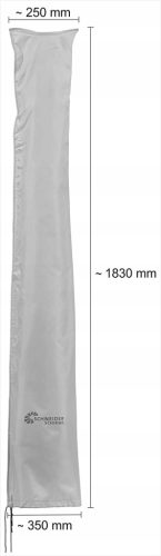 Schneider Schutzhülle für Garten-Sonnenschirm, 300 cm Durchmesser, Grau